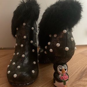 Never worn Irregular choice penguin boots, without box. No damage.